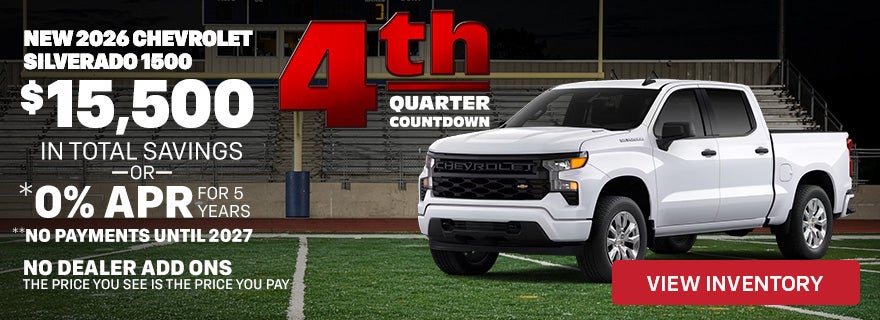 New 2026 Chevrolet Silverado 1500 $15500 in total savings